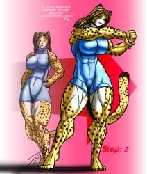 breasts brown_hair cheetah docwolph feline female hair long_hair tail xilimyth
