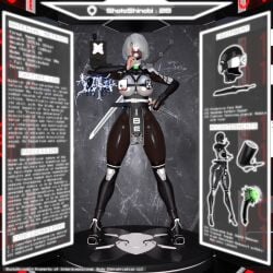 2b_(nier:automata) big_ass big_breasts body_modification bodysuit corruption drone dronification ibex-cg mind_break mind_control nier:_automata transformation