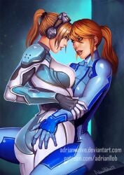 adrianwolve blonde_hair bodysuit clothed metroid nova_(starcraft) samus_aran starcraft tagme