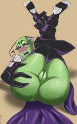 1girls alien antennae big_ass big_butt bubble_butt female_only green_skin invader_zim irken nickelodeon purple_eyes tagme tak tak_(invader_zim) tak_(irken)_(invader_zim) wide_hips