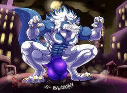 2020 abs angry_face balls biceps big_balls blue_and_white_fur blue_underwear buildings bulge capcom city city_background darkstalkers fanart fangs furry gallon hungothenomster jon_talbain male male_only moon muscles muscular muscular_arms muscular_male muscular_thighs night october pecs sheath solo solo_male teeth underwear undies vampire_savior werewolf wolf