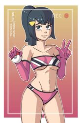 1girls comic dawn_(pokemon) edit feith_noir filming gloves nintendo pink_panties pokemon solo