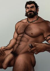 1boy abs arm_hair artist_name ass ass_hair balls ballsack bara beard black_eyes black_hair body_hair chest_hair cigar dilf facial_hair foreskin hairy_armpits hairy_arms hairy_ass hairy_balls hairy_chest hairy_male hairy_thighs hand_on_thigh highres holding_cigar human human_only intact jewelry large_pectorals league_of_legends leg_hair looking_at_viewer malcolm_graves male male_chest male_nipples male_only male_pubic_hair manly mature_male muscles muscular_male navel navel_hair necklace nude_male pecs pectorals penis raised_eyebrow realistic retracted_foreskin scrotum seupil_hyugo_(spirohugo) short_hair six_pack solo stomach tattoo tattooed_arm testicles thick_eyebrows thick_thighs thighs toned_body toned_male uncircumcised uncut veins veiny_muscles veiny_penis