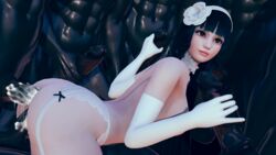 3d anal anal_insertion anal_sex ass bangs black_hair brown_eyes bubble_butt choker cinder cum cum_in_ass cum_in_pussy cum_inside dark-skinned_male dark_skin defeat defeated double_handjob double_penetration femsub flower flower_on_head frilled_choker gangbang garter_belt headband hime_cut interracial large_ass large_breasts large_penis long_hair looking_at_another muscles muscular muscular_male odo1558 pale-skinned_female pale_skin petite secretly_loves_it smile smiling submissive submissive_female taken_from_behind thick thick_ass thick_thighs thighhighs thighs vaginal vaginal_penetration vaginal_sex white_gloves white_legwear white_lingerie