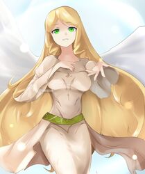 1girls anime_style blonde_hair fire_emblem fire_emblem:_path_of_radiance fire_emblem:_radiant_dawn fully_clothed green_eyes hourglass_figure image laguz_(race) leanne_(fire_emblem) long_hair medium_breasts nintendo open_mouth open_smile reaching_out realistic_breast_size smile solo solo_female very_long_hair witchmyst