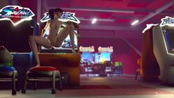 1girls 3d animated arcade arcade_machine d.va dva-shun electronics female female_focus female_only improvised_dildo masturbation medium_breasts no_sound object_insertion overwatch public public_masturbation public_nudity pussy riding solo_female solo_focus video