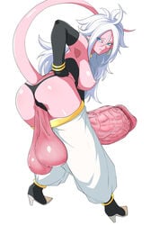 1futa 2010s android_21 android_21_(good) ass_cleavage backsack baggy_pants balls balls_behind_legs big_penis black_panties blue_eyes bracelets breasts butt_crack cyan_eyes dangling_testicles dickgirl dragon_ball dragon_ball_fighterz edit erection eyeliner futa_only futa_sans_pussy futanari goofywerm hand_on_penis hanging_balls haruhisky huge_balls huge_cock huge_penis huge_testicles humanoid hyper_balls hyper_genitalia hyper_penis light_blue_eyes light_persona long_hair looking_at_viewer looking_back loose_pants low_hanging_testicles majin majin_android_21 messy_hair monster_cock monster_girl pants_down penis penis_out pink_balls pink_penis pink_skin pink_tail pointy_ears presenting presenting_balls rear_view rugged_penis sagging_balls saggy_balls solo solo_futa tail testicles testicles_behind_legs thick_penis third-party_edit thong thong_aside veiny_penis white_background white_hair white_legwear white_pants white_sclera