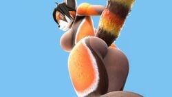 3d animated anthro ass breasts female furry looking_at_viewer low-angle_view nude solo source_filmmaker vega_(artica)