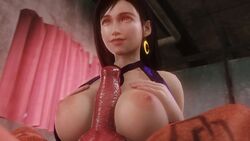 1boy 1girls 3d animal_genitalia animal_penis animated areolae bestiality big_breasts black_hair boobjob breasts canid canine canine_penis earrings erect_nipples erection female female_on_feral feral feral_on_female feral_on_human final_fantasy final_fantasy_vii hands_on_breasts human interspecies knot male male/female noname55 outercourse paizuri penis red_xiii sound source_filmmaker tagme tifa_lockhart video zoophilia