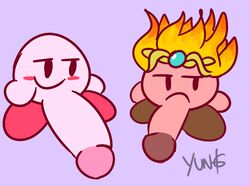 big_penis brown_feet fire_kirby huge_cock kirby kirby_(series) male male_only males_only nintendo penis red_feet yungknight