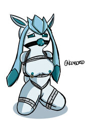 bondage glaceon nintendo nipple_piercing nipples oncensored original pokemon pokemon_(species) pokemon_xy rope_bondage