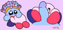 big_feet big_penis blowjob blue_body blue_eyes blue_feet blue_skin blush cute cute_face feet foot_play footjob gay huge_cock ice_kirby kirby kirby_(series) male male/male male_only oral oral_penetration oral_sex penis pink_body pink_skin red_feet yungknight