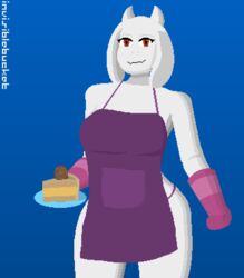 anthro breasts female furry goat horns invisiblebucket looking_at_viewer pixel_art solo thighs toriel undertale