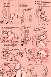 ass belly_bulge comedy cum_inside english_text fat_ass fire frisky_(under(her)tail) funny humor page_18 thewill thick_thighs thighs under(her)tail undertale