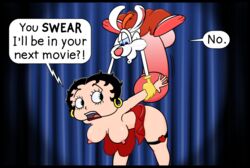 bent_over betty_boop big_balls big_penis breasts breasts_out breasts_out_of_clothes bungakawa2000 disney flapper gigantic_penis gigantic_testicles huge_balls huge_cock imminent_penetration imminent_sex it'll_never_fit medium_breasts on_stage prostitution rape roger_rabbit spotlight taken_from_behind who_framed_roger_rabbit