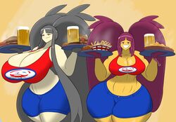 ashley_(igph) erica_(igph) huge_breasts hyper_breasts igphhangout mawile nintendo pokemon pokemon_(species) tagme thick_thighs