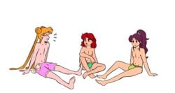 3boys barefoot bishoujo_senshi_sailor_moon feet femboy genderswap genderswap_(ftm) makoto_kino male male_only naru_osaka nemorlemons nipples rule_63 shirtless shirtless_(male) soles speedo swim_trunks swimsuit swimwear toes topless topless_male usagi_tsukino