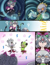 alien_hypno comic feline female hypnosis hypnosister kittyhawk malesub mind_control ojama_grey ojama_lime slave_outfit star_wars yu-gi-oh!