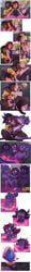 3girls ass_expansion assertive assertive_female breast_expansion breast_grab breast_sucking breasts casual chesshire clothing comic corruption dark_skin female female_only glasses groping happy_female huffslove huge_breasts imp kissing lesbian lesbians multiple_girls nudist original original_character pale_skin purple_skin succubus tome_imp transformation transformation_sequence yuri