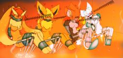 anthro bdsm bondage dildo eeveelution females flareon gag glaceon hotroom lopunny luxray machine nintendo ofdark pokemon pokemon_(species) vibrator vibrators