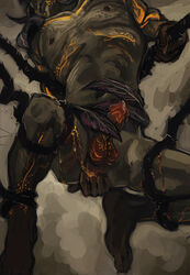 1boy anal_fingering guild_wars guild_wars_2 male_only sylvari tentacle trahearne