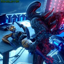 2boys 3d alien alien_(franchise) anal anal_sex ass balls big_ass big_balls big_penis black_body crossover demon doom erect_penis erection exoskeleton feet gay gay_sex glowing_eyes imp imp_(doom) large_ass large_penis legs male male_xenomorph monster no_eyes no_humans penis penis_in_ass sex sharp_fingernails sharp_toenails tail tail_wrap thekidxeno thick thick_ass thick_thighs thighs watermark wrapped xenomorph yellow_eyes