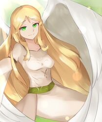 1girls angel angel_wings blonde_hair clothed commission expressionless fire_emblem fire_emblem:_path_of_radiance fire_emblem:_radiant_dawn frown green_eyes leanne_(fire_emblem) long_hair medium_breasts nintendo solo solo_female very_long_hair wings witchmyst