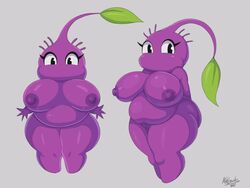 1girls ass big_ass big_breasts big_butt breasts butt chubby completely_nude completely_nude_female cute cute_face elemental_creature female female_only flora_fauna full_body grey_background hi_res mehdrawings mehlewds naked naked_female nintendo nintendo_switch nipples not_furry nude nude_female overweight overweight_female pikmin pikmin_(species) plant purple_body purple_pikmin purple_skin pussy rule_63 simple_background solo solo_female thick_thighs vagina video_games