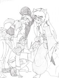 crossover human inuyasha inuyasha_(character) koga male male_only multiple_males naruto threesome trainer trainer_(artist) uzumaki_naruto yaoi