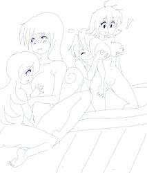 alia capcom cinnamon_gaudille iris_(mega_man) layer marino mega_man mega_man_x nana_(mega_man) pallette sketch