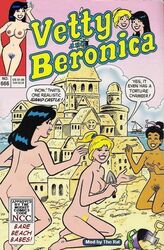 3girls alias_the_rat archie_comics ass beach betty_and_veronica betty_cooper black_hair blonde_hair breasts dark-skinned_female dark_skin female human multiple_girls nancy_woods nude pussy veronica_lodge