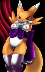 anthro breasts clothes color digimon female female_only front_view fur furry nancher renamon solo tagme vulva