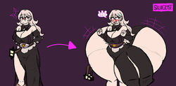 1girls alternate_costume ass ass_body ass_expansion breasts comic corrin_(fire_emblem) corrin_(fire_emblem)_(female) female fire_emblem fire_emblem_fates huge_ass huge_breasts hyper hyper_ass nintendo sequence skullgeist thick_thighs wide_hips