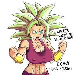 1girls abs big_breasts cleavage dragon_ball dragon_ball_super female female_only female_saiyan kefla legendary_super_saiyan muscular muscular_female musk musk_clouds musky pseudocel saiyan smell smelly solo solo_female steam steamy super_saiyan super_saiyan_2 sweat sweat_stain sweatdrop sweating sweaty sweaty_breasts tight_clothing universe_6/universe_7 universe_6_saiyan/universe_7_saiyan