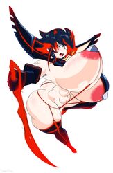 1girls abs alternate_breast_size armor armpit_hair ass ass_cleavage bikini bikini_armor busty butt_crack curvy female fit fit_female hyper kill_la_kill matoi_ryuuko muscular muscular_female nipples sanka-tetsu scissor_blade senketsu sword thick_thighs thighhighs thighs toned toned_female trigger