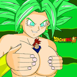 >:d 1boy 1girls arrogant bare_breasts bare_shoulders big_breasts breasts breasts_squeeze bruise bruise_on_face bruised bruised_face bruises covered_nipples covering dragon_ball dragon_ball_super evil_grin evil_smile female female_focus female_saiyan fusion giantess gold_armwear green_eyes green_hair holding_breast holding_own_breast holding_own_breasts huge_breasts kefla legendary_super_saiyan looking_down looking_down_at_another male muscle muscles muscular muscular_male pain potara_earrings potara_fusion red_hair round_breasts saiyan shoulders skyfall1999 smirk smirking son_goku spiky_hair squeezing stuck_in_breasts super_saiyan super_saiyan_2 super_saiyan_god thick thick_body thick_breasts title title_page torture tortured tournament_of_power universe_6 universe_6/universe_7 universe_6_girls universe_6_saiyan/universe_7_saiyan