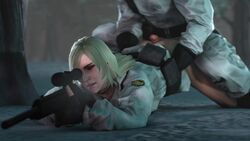 1boy 1girls 2017 3d animated buttjob clothing drdabblur female firearm gun hot_dogging human male male/female metal_gear_solid multitasking rifle sex sniper_wolf sound tagme video weapon