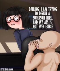 anon anus ass ass_expansion ass_focus ass_grab ass_juice bending_over bent_over bent_over_table busy cream cum_in_pussy cunnilingus disney edna_mode irritated pixar pussy_juice pussy_juice_drip pussy_licking smooth_skin the_incredibles the_incredibles_2