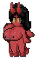 animated big_breasts color colored demon demon_girl lard_bucket pixel_art tagme terraria terraria_(lewdrraria) terraria_(workshop) transparent_background