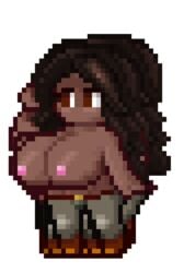 animated big_breasts color colored lard_bucket pixel_art tagme terraria terraria_(lewdrraria) terraria_(workshop) transparent_background