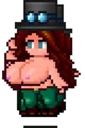 animated big_breasts color colored lard_bucket pixel_art steampunker_(terraria) tagme terraria terraria_(lewdrraria) terraria_(workshop) transparent_background