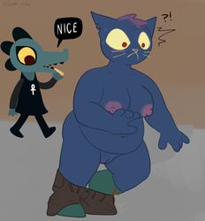 bea_(nitw) breasts edit fat furry i_am_clover mae_(nitw) night_in_the_woods pussy tripping vagina