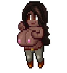 animated big_breasts color colored lard_bucket pixel_art tagme terraria terraria_(lewdrraria) terraria_(workshop)