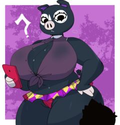 1girls ? agnes_(animal_crossing) animal_crossing anthro breasts cameltoe cleavage female female_focus fur furry gats huge_breasts nintendo pig pussy slightly_chubby source_request thick_thighs video_games wide_hips year_request