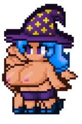 animated big_breasts color colored lard_bucket pixel_art tagme terraria terraria_(lewdrraria) terraria_(workshop) transparent_background wizard_(terraria) wizard_hat