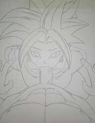 1girls 1male blowjob dick dragon_ball dragon_ball_super earrings fanart fellatio female female_saiyan fusion gloves kefla oral oral_sex potara_earrings saiyan slave suck tagme trousers