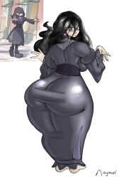 ass barefoot black_hair dress feet female hex_maniac hex_maniac_(pokemon_legends:_z-a) hex_maniac_(pokemon_xy) hex_mom huge_ass huge_butt huge_thighs hyper_ass hyper_butt hyper_thighs magmarl massive_ass massive_butt massive_thighs mommy mommy_dom mommy_kink mother nintendo older_female pokemon scared thick thick_ass thick_butt thick_hips thick_legs thick_thighs thighs thighs_bigger_than_head thighs_bigger_than_torso