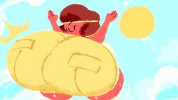 1girls animated ass ass_cleavage ass_shake big_ass big_butt bounce bouncing_ass butt_crack clapping_cheeks cute gem_(species) huge_ass huge_butt large_ass large_butt puntthepoodle ruby_(steven_universe) sound steven_universe sweat sweatdrop sweating twerking video