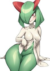 1girls anthro ass belly belly_button big_ass big_butt breasts butt curvy_figure eye_contact featureless_crotch female female_only hips huge_ass huge_butt humanoid kirlia large_ass large_butt looking_at_viewer naidong navel nintendo no_pussy pokemon pokemon_(species) pokemon_rse red_eyes seductive seductive_eyes seductive_look seductive_smile sitting smile smiling smiling_at_viewer solo solo_female thick thick_ass thick_thighs thighs voluptuous white_background wide_hips