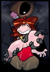 1boy 1boy1girl 1girls afraid algob4v auburn_hair bav bear big_hands boerd_(algob4v) breasts breasts_out concerned crying dress female fondling fondling_breast forced forced_exposure friday_night_funkin girlfriend_(friday_night_funkin) grope groping groping_breasts groping_from_behind imminent_rape nipples nonconsensual ntr oc rape red_dress red_hair scared size_difference worried worried_expression